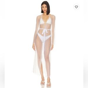 Beach Bunny Late Nights mesh Cardigan SZ Large